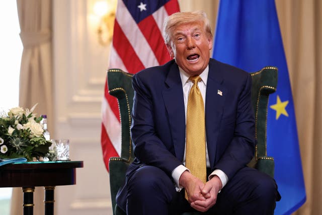 <p>Donald Trump meets with European Commission President Ursula von der Leyen at Turnberry </p>
