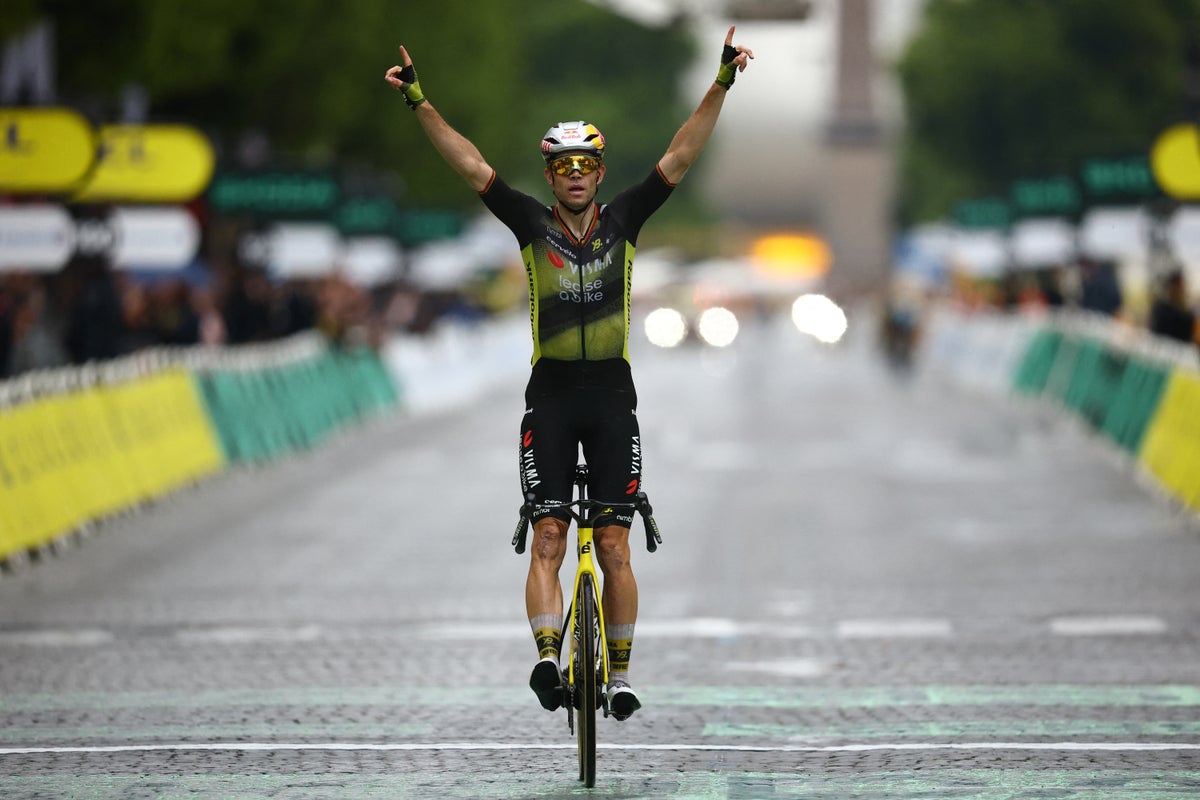 Tour de France 2025 Stage 21 live: Result, standings and updates as Wout van Aert seals thrilling solo victory in Paris