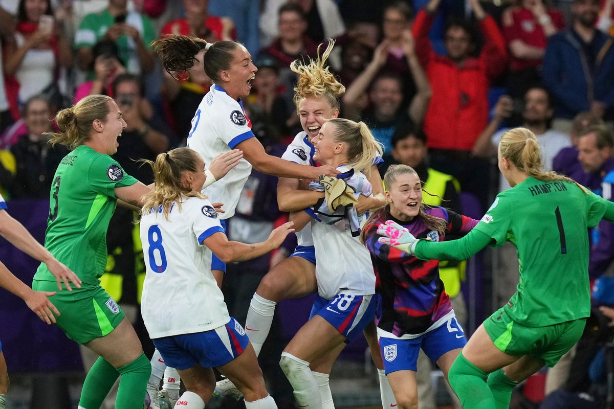 England v Spain live: Lionesses clinch Women’s Euro 2025 glory as Chloe Kelly wins dramatic penalty shootout