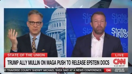 Sen. Markwayne Mullin clashed with Jake Tapper over when the Epstein plea agreement was signed — it was signed in 2008, and drawn up a year before