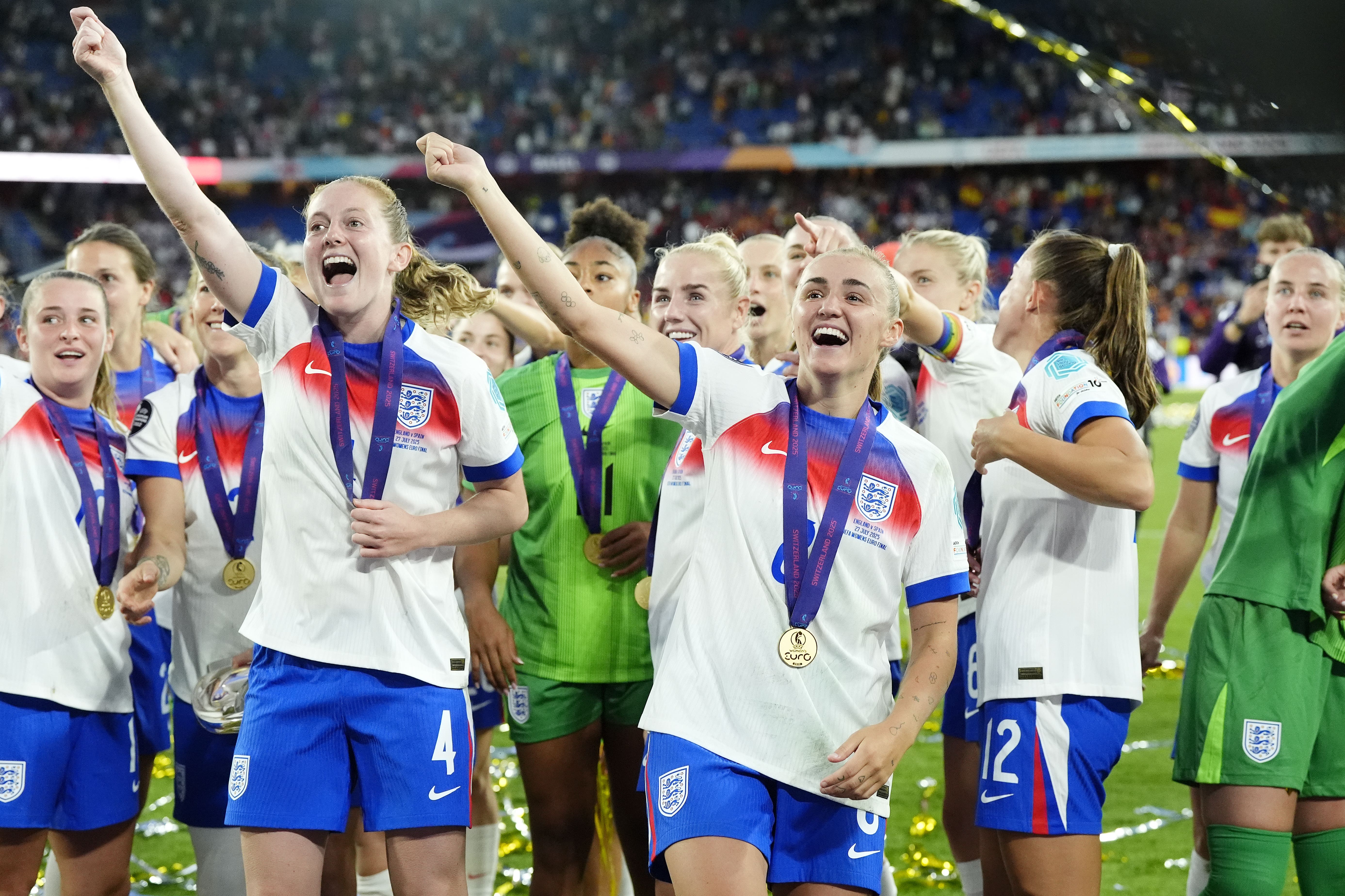 England beat Spain on penalties in the Euros final on Sunday (Nick Potts/PA)