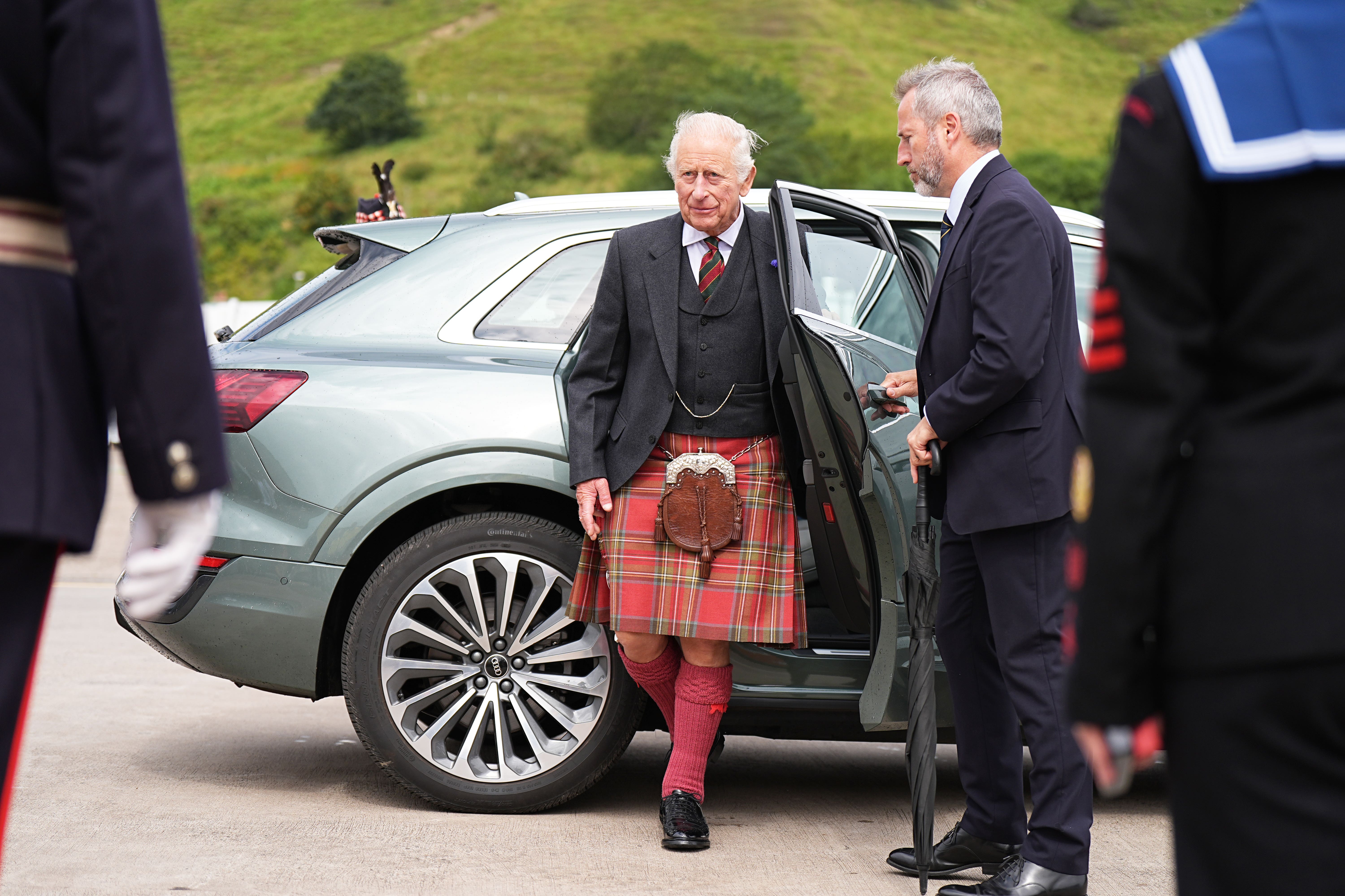 Charles arrives for a reception for Caithness Communities (Aaron Chown/PA)