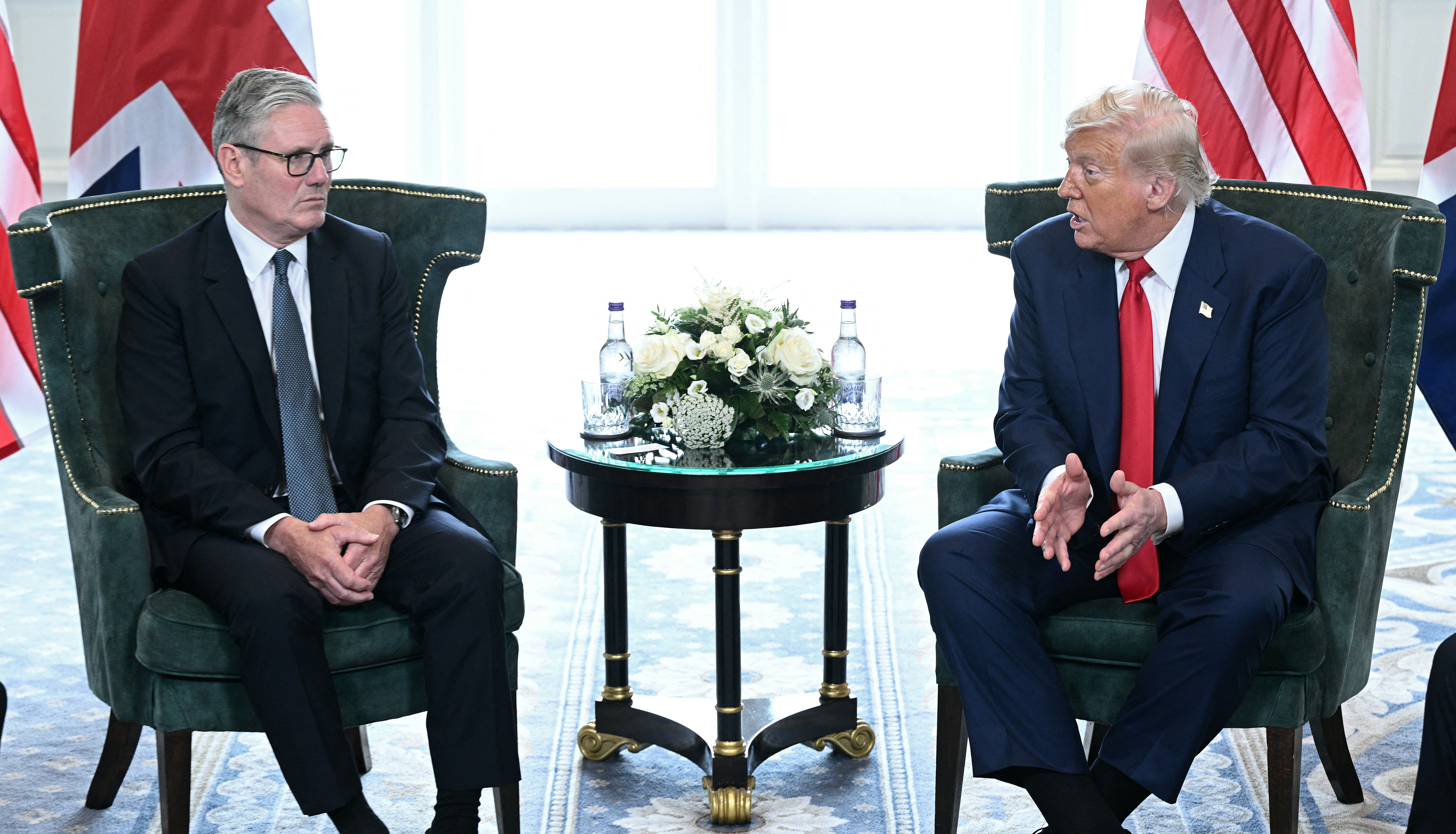 Sir Kier and Donald Trump in Scotland on Monday