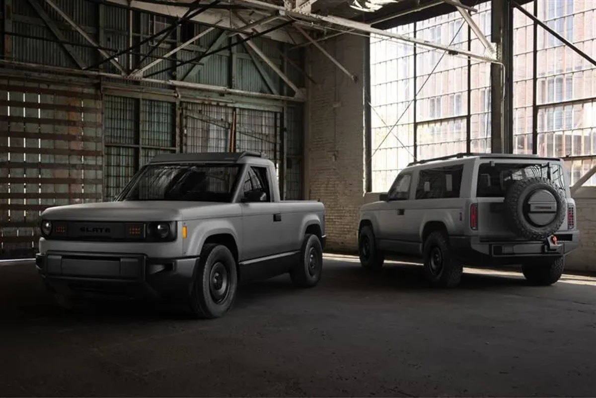Bezos backs basic EV pick-up where radio, back seats and power windows will cost you extra