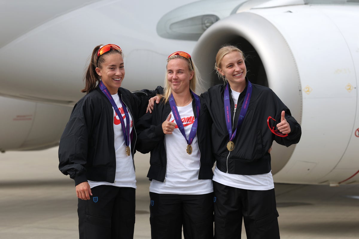 Watch: Lionesses return home to hero’s welcome after Euro 2025 victory