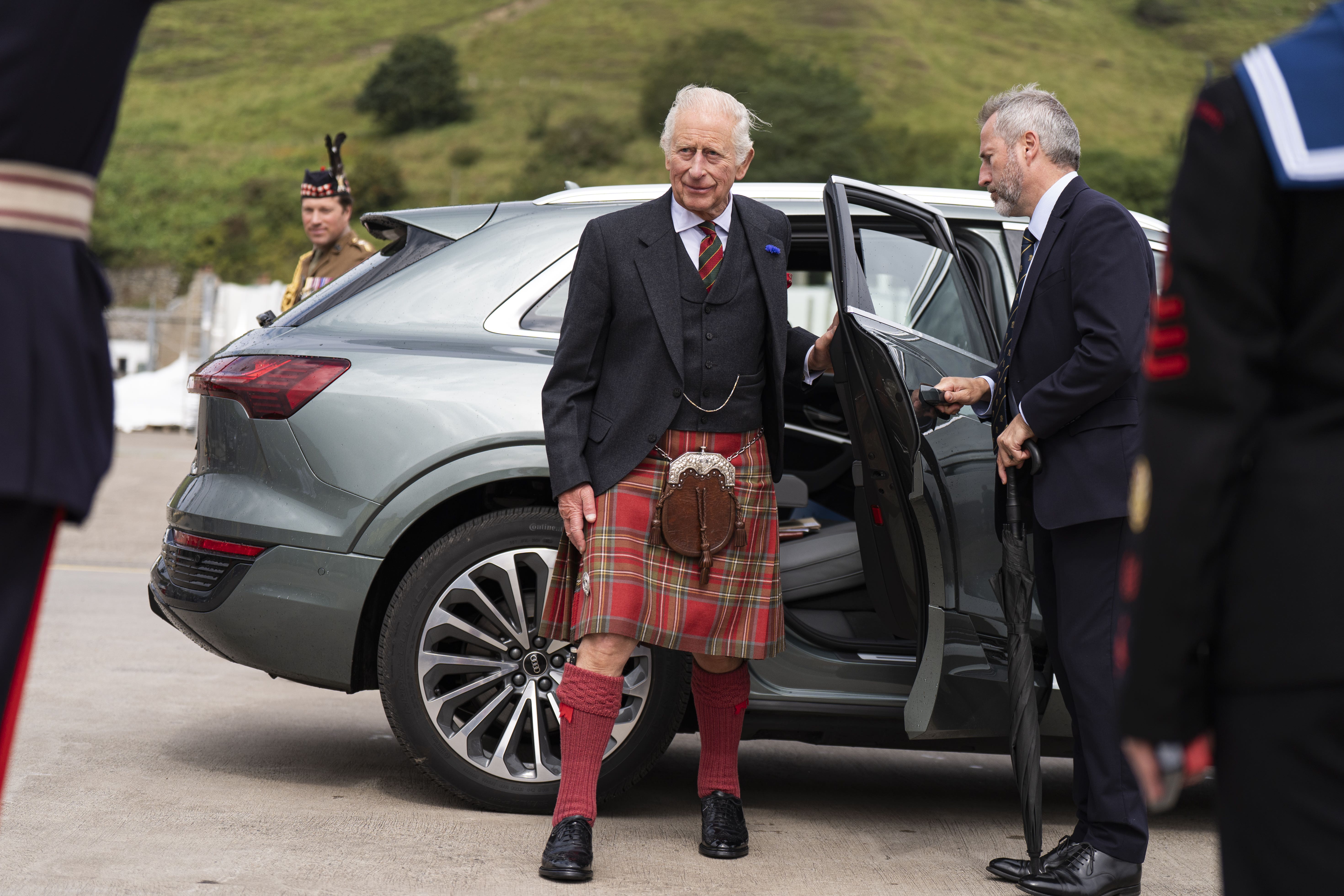 King Charles arrives for a reception for Caithness (PA)