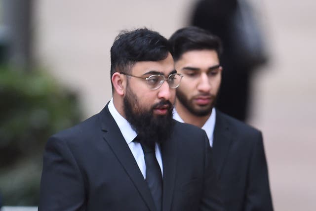 Mohammed Fahir Amaaz, right, and Muhammad Amaad, left, arriving at Liverpool Crown Court earlier in the year (Peter Powell/PA)