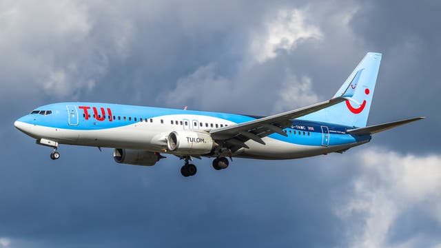 <p>A Tui aircraft at East Midlands airport</p>