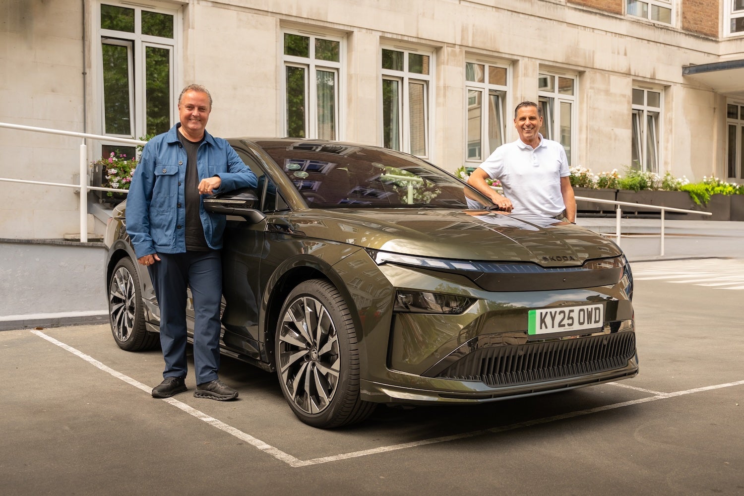 Skoda CEO Klaus Zellmer went for a drive with Independent EV Editor Steve Fowler (Skoda)