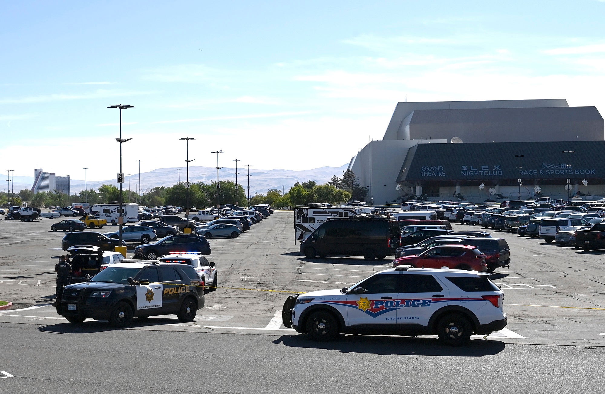 Police shot the adult male suspect, according to Reno police spokesperson Chris Johnson