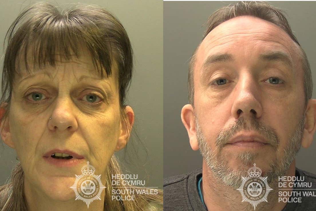 Stuart Compton and Tracy Turner were jailed at Merthyr Crown Court on Monday (South Wales Police/PA)