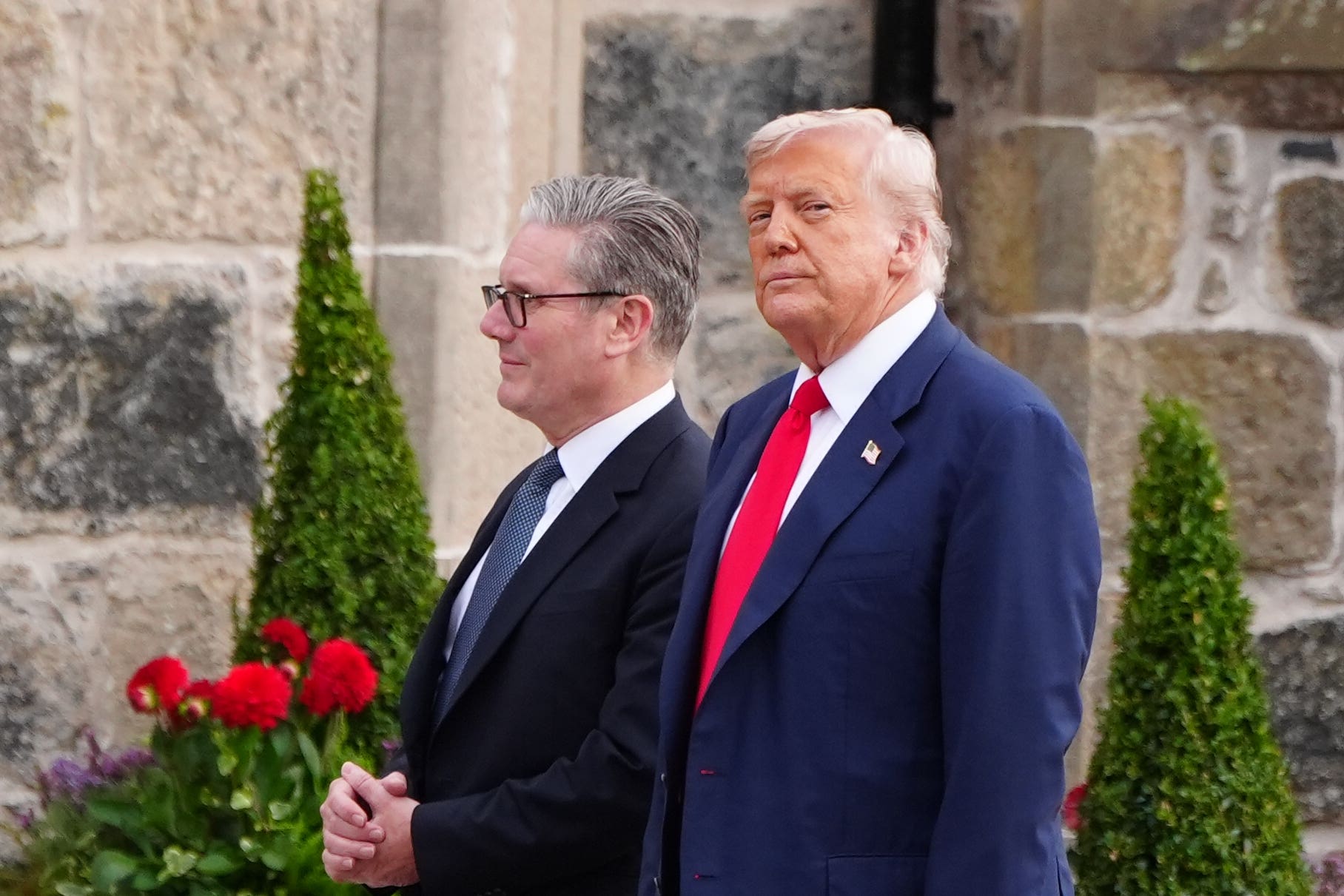 Keir Starmer and Donald Trump in Scotland last week