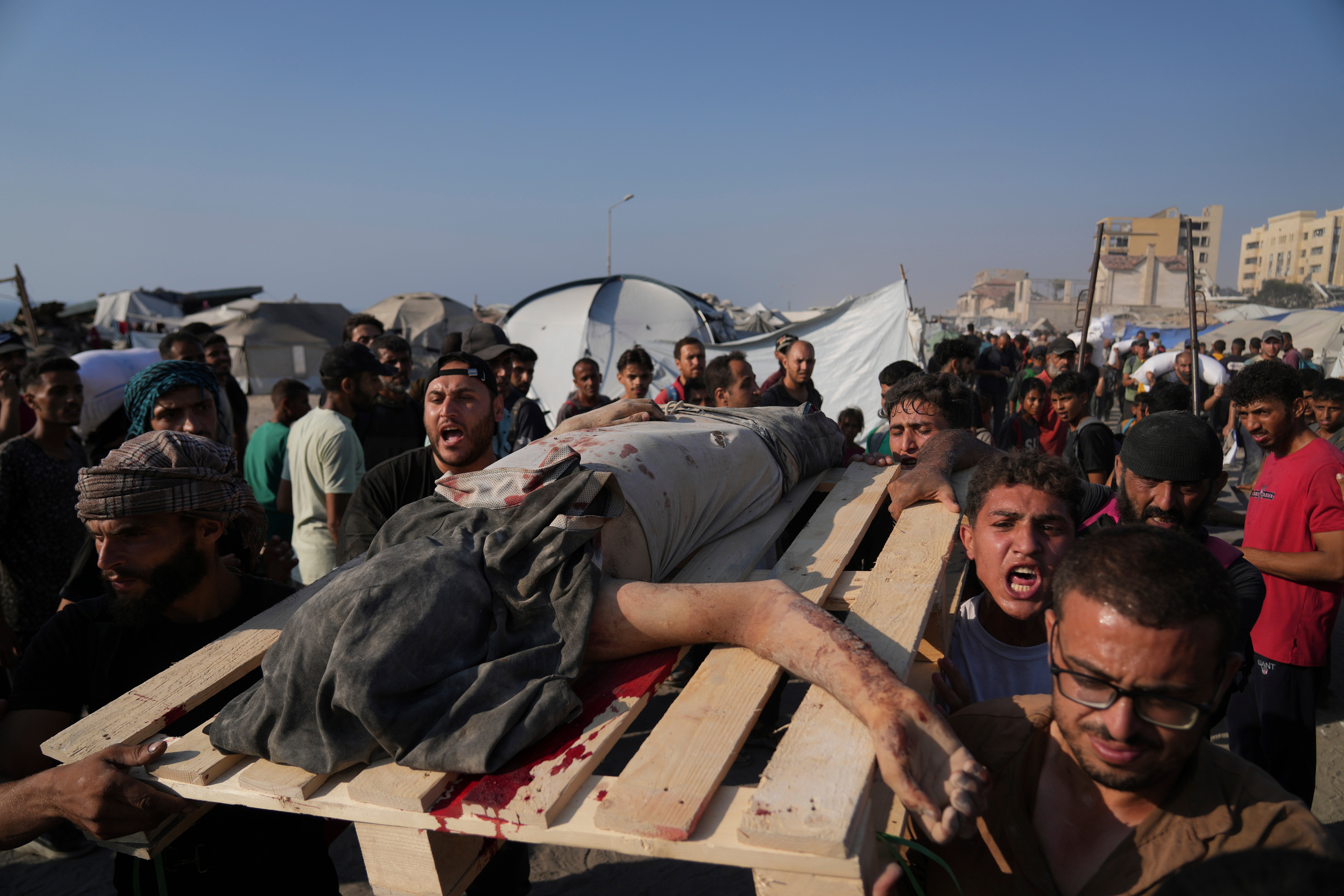 CORRECTION Israel Palestinians Gaza