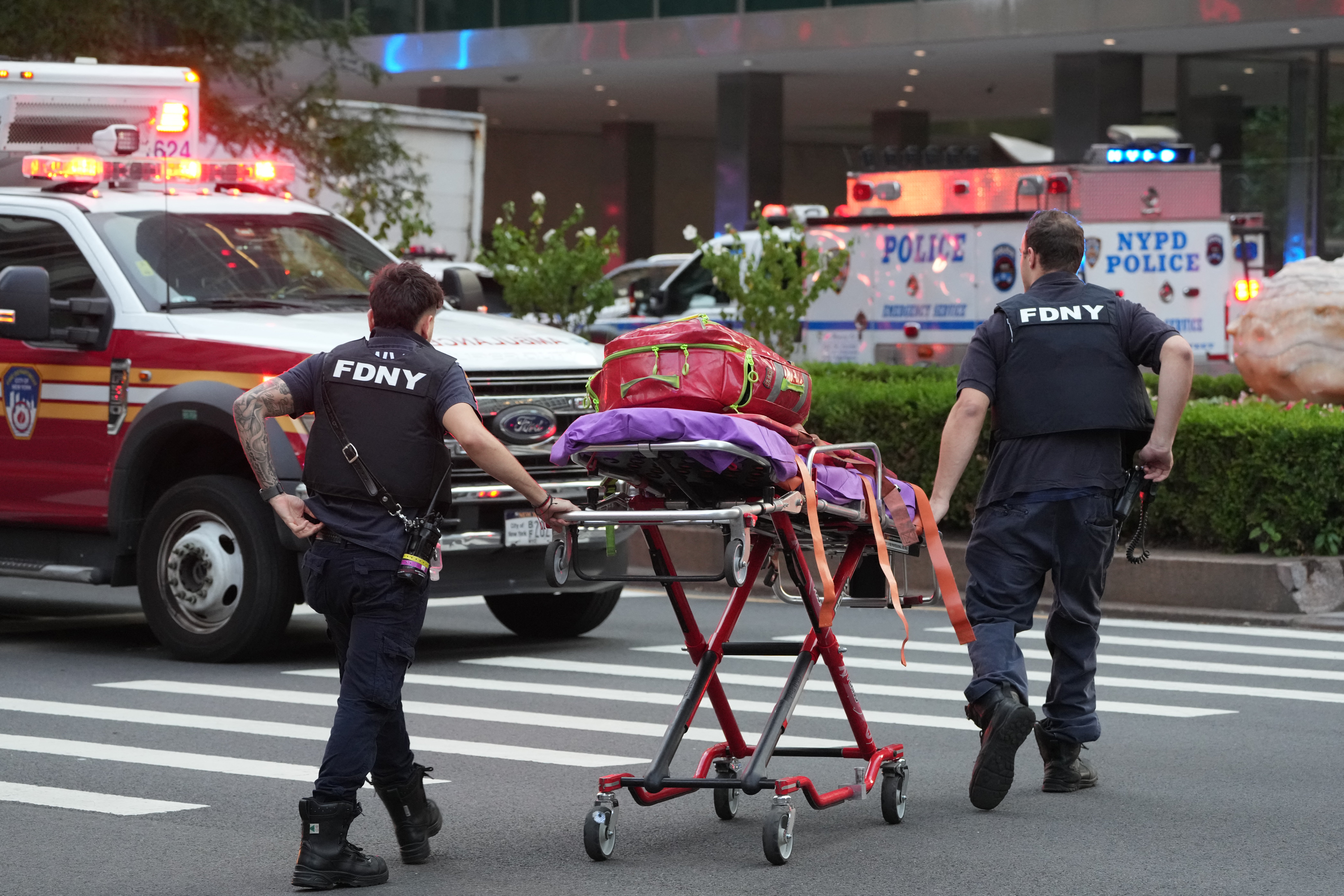 The gunman killed four people inside the building before killing himself, police say
