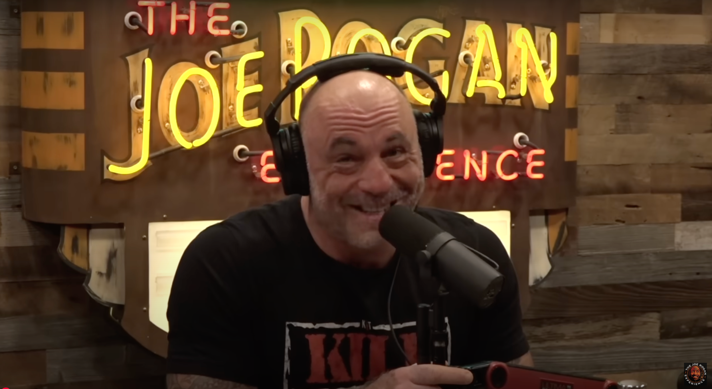Joe Rogan couldn't contain his laughter over South Park's skewering of Donald Trump in its season premiere