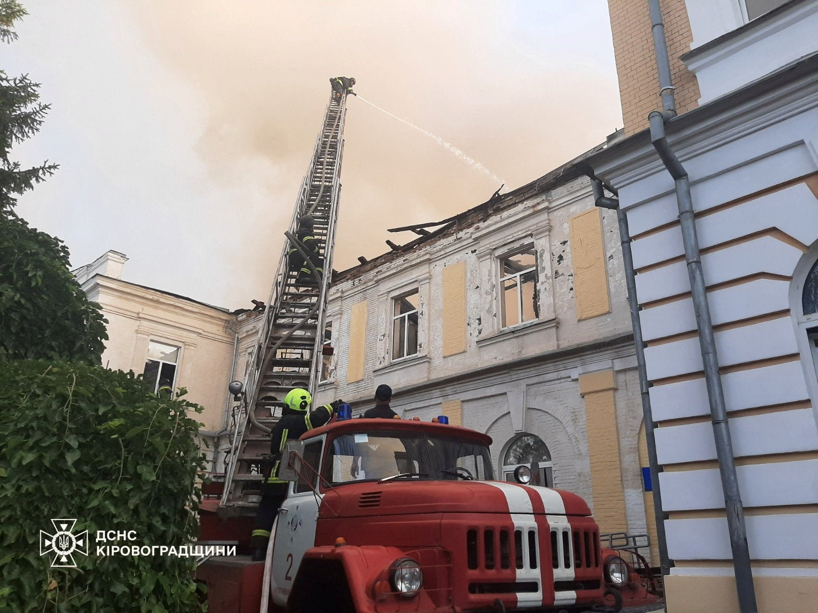 Russian air attack in Kropyvnytskyi, Ukraine