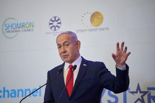 <p>Mr Netanyahu called the accusations a ‘bold face lie’</p>