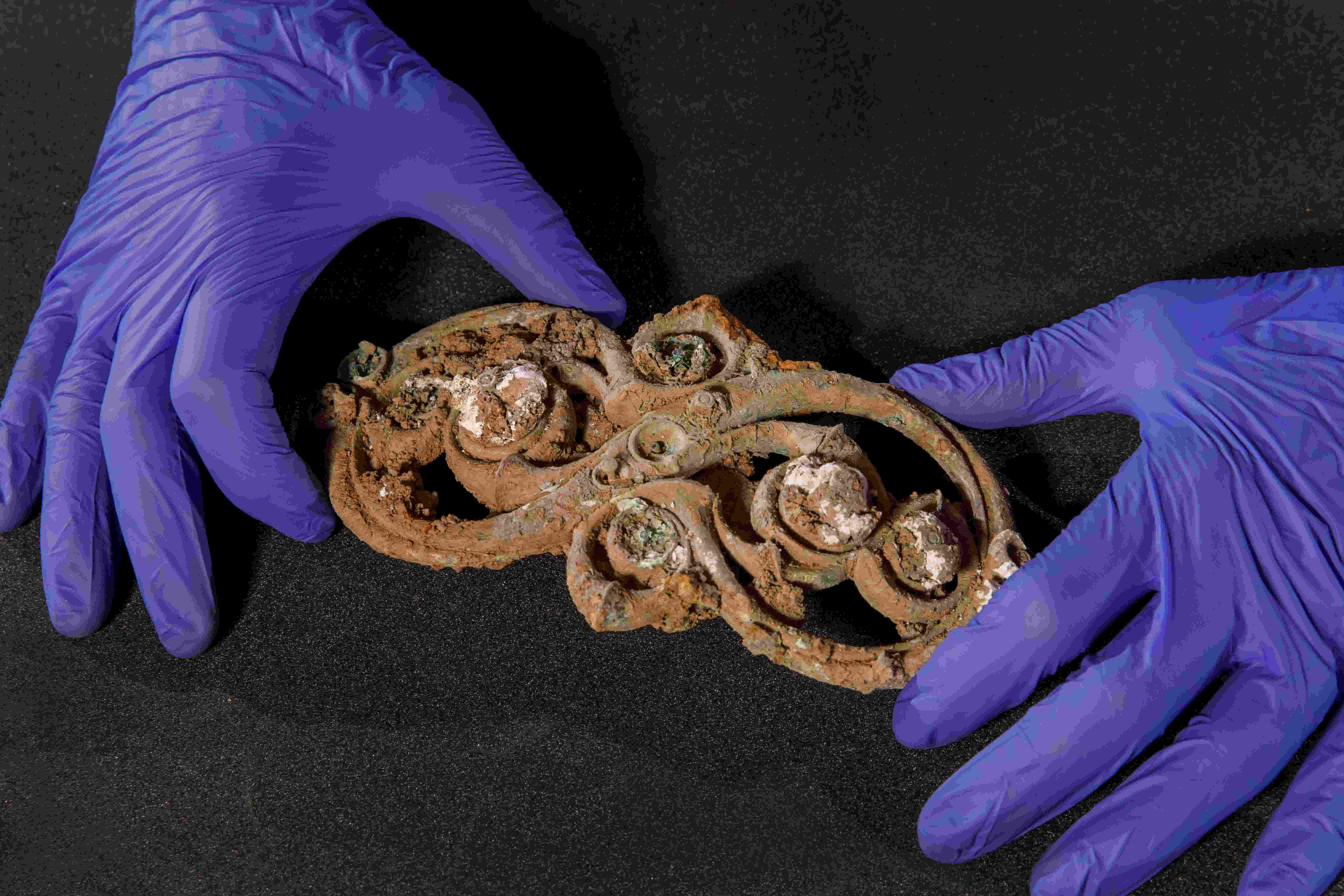 An Iron Age artefact recovered from the Melsonby Hoard which has been secured for the nation (Gareth Buddo/York Museums Trust/PA)