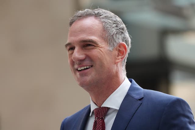 Science and Technology Secretary Peter Kyle criticised Nigel Farage (Jonathan Brady/PA)