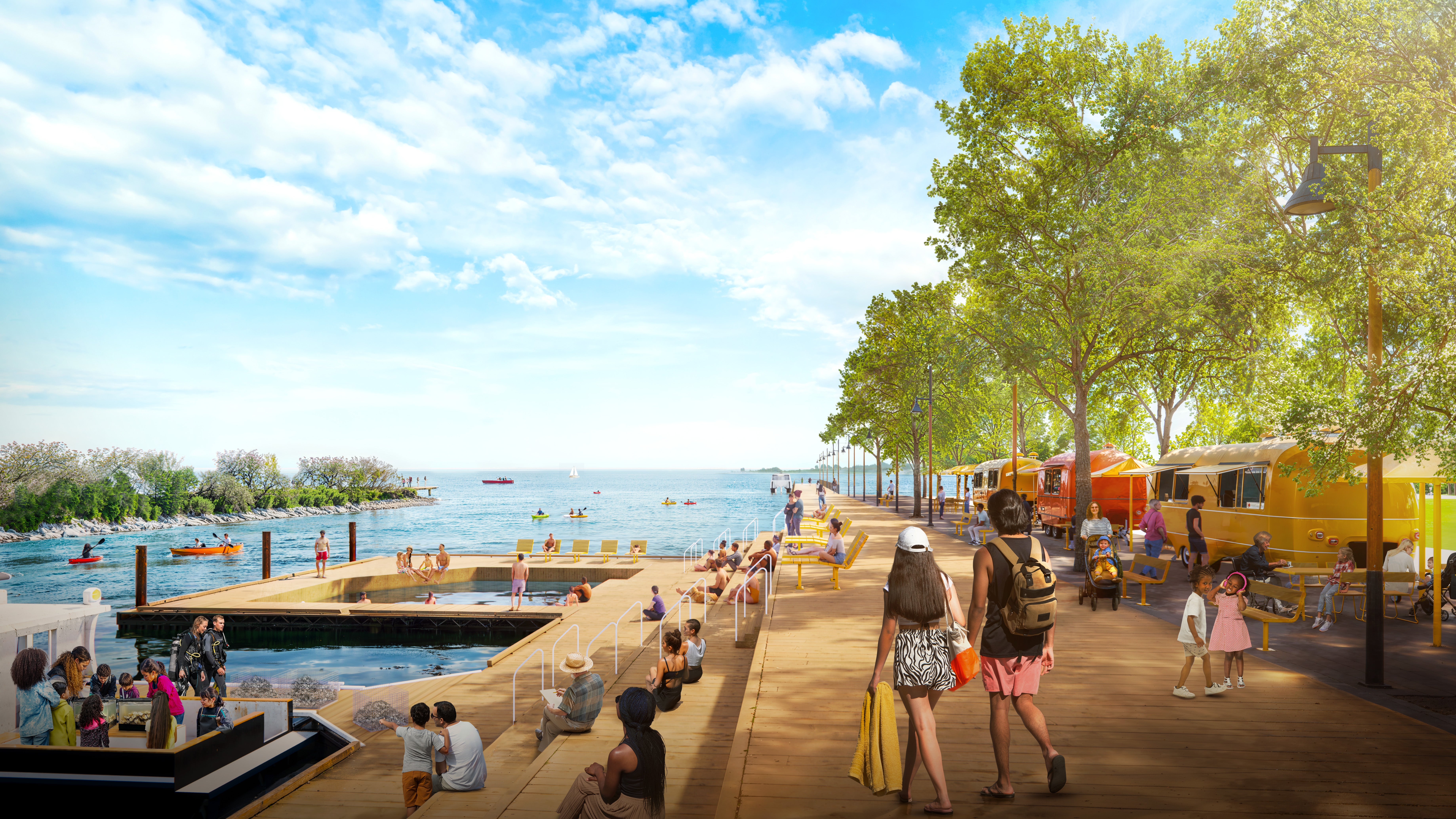 A view of the proposed Manresa Wilds promenade. Visitors are promised 'sweeping views of the Long Island Sound and New York City'