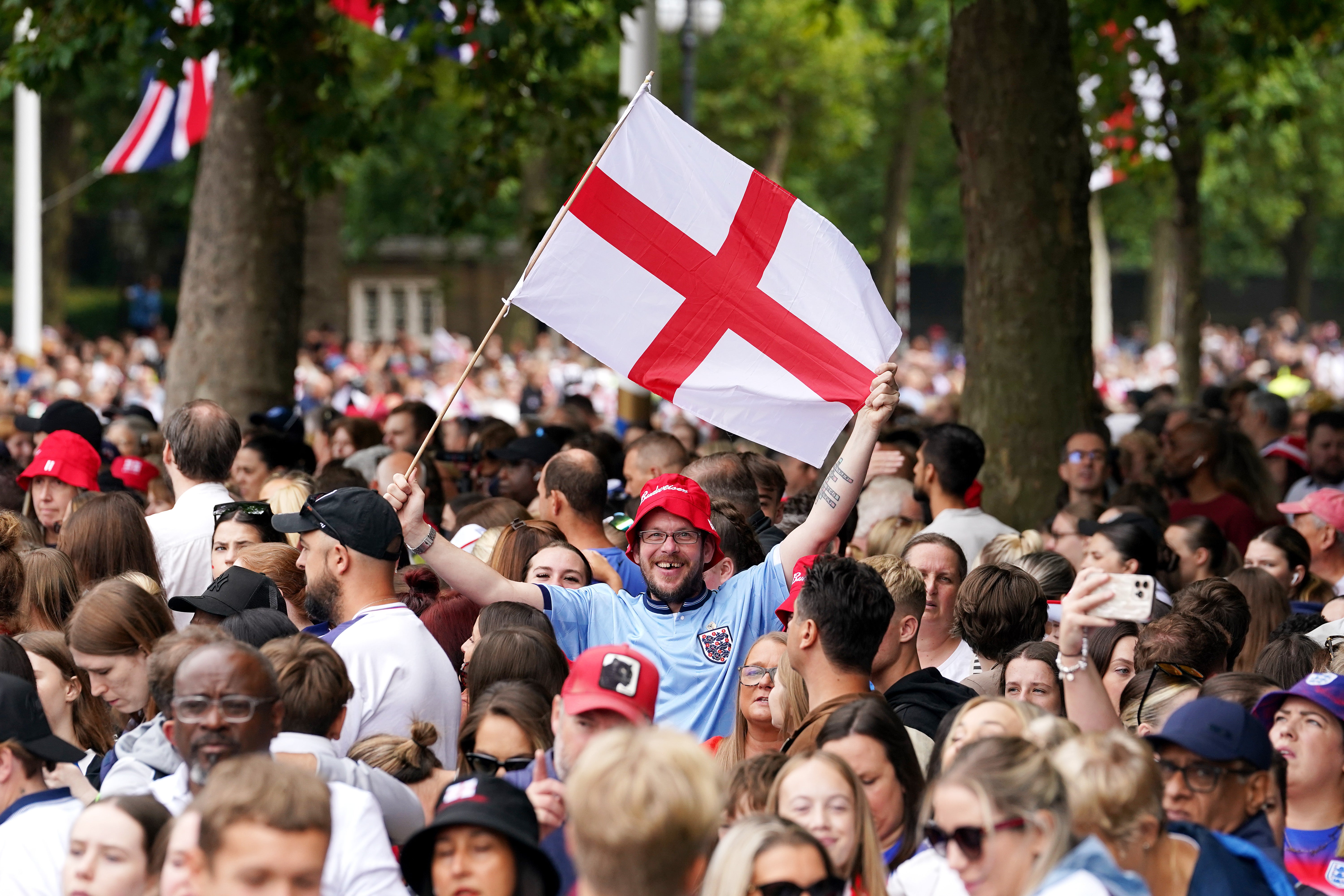Overjoyed England fans have been heard chanting ‘It’s coming home’