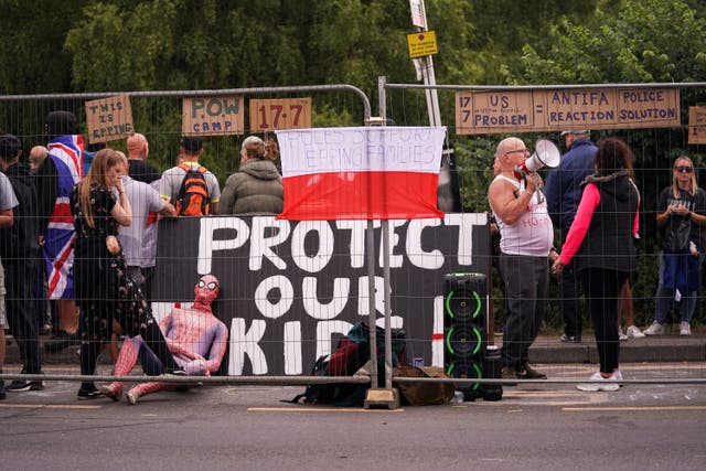 Britain Asylum Protests