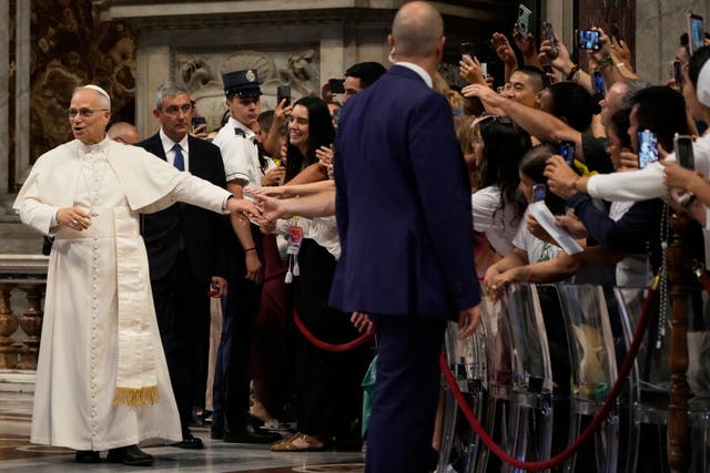 <p>Pope Leo XIV at the Vatican Youth Jubilee</p>