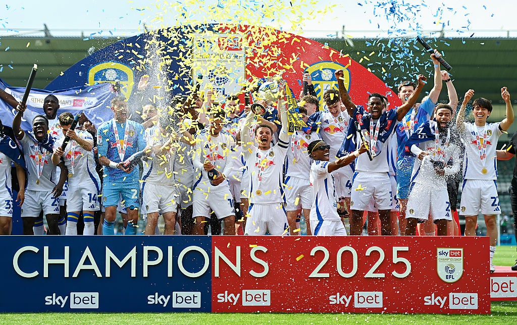 <p>Leeds United won the Championship title last season with a dramatic final-day victory </p>