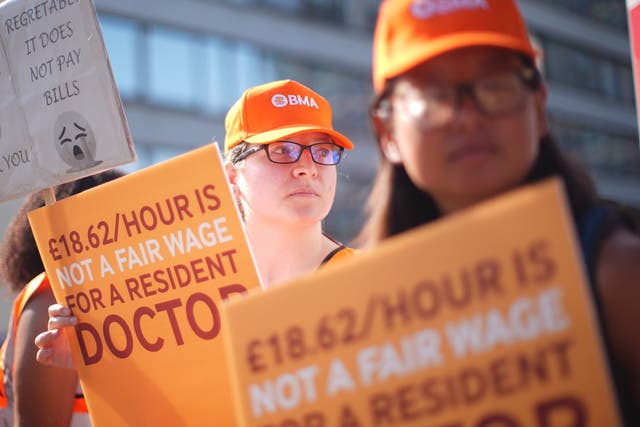 <p>The current strike by resident doctors in England ends at 7am on Wednesday </p>