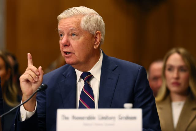 <p>South Carolina Republican Sen. Lindsey Graham is promoting a bipartisan to place sharp sanctions on country’s that continue to import Russian oil and gas</p>