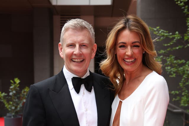 <p>Patrick Kielty and Cat Deeley pictured together at the 20th Irish Film and Television Academy </p>