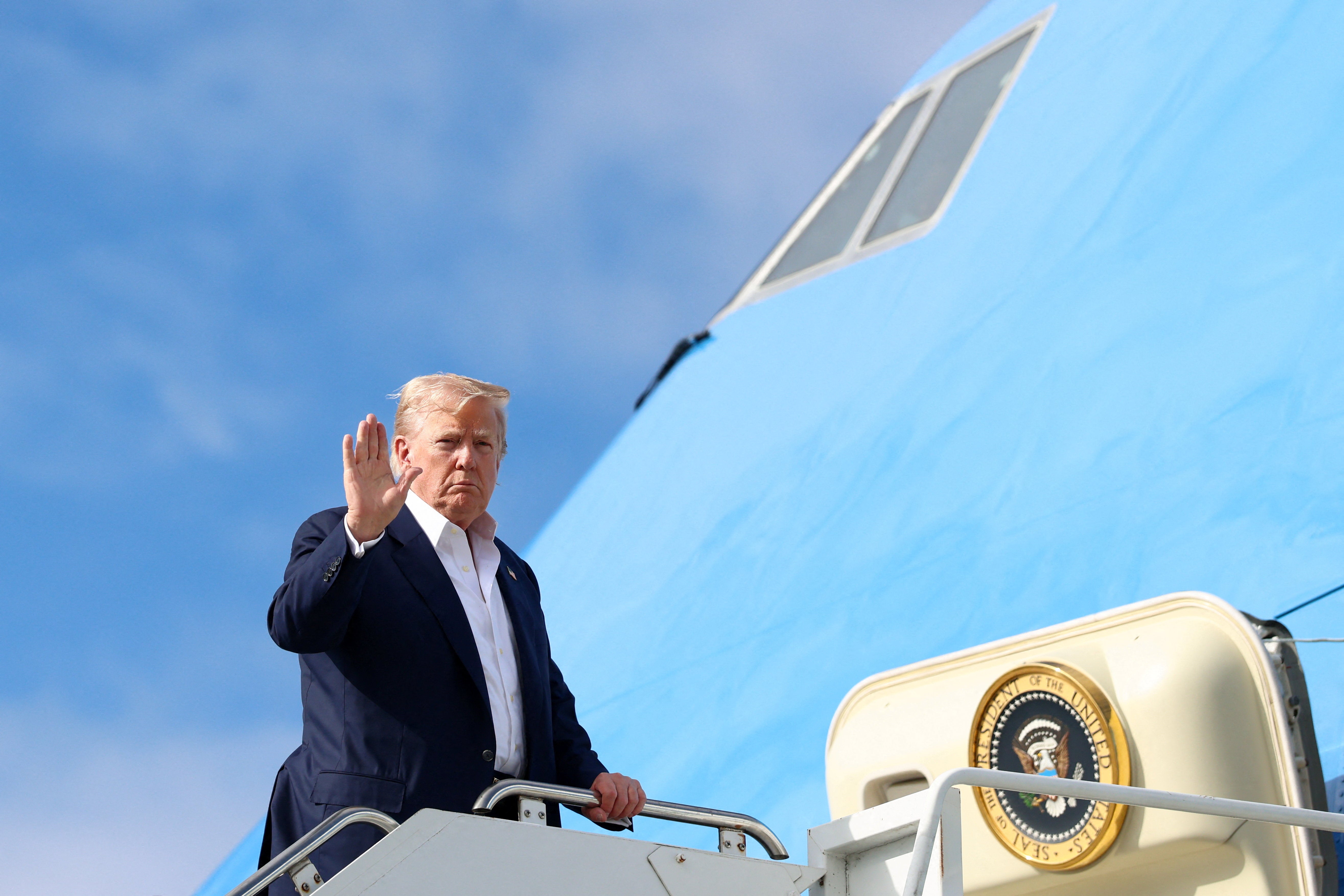 President Donald Trump said that he got upset with Epstein over his poaching of workers and that Epstein had stolen Giuffre from his Palm Beach, Florida, club.