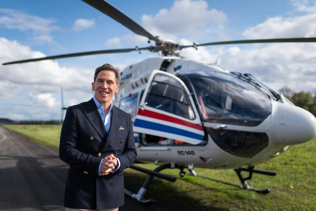 <p>Comedian Rob Brydon is Destination X's resident game master </p>