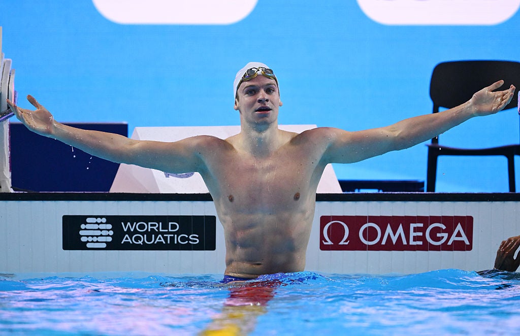Marchand set the new world record in his semi-final on Wednesday
