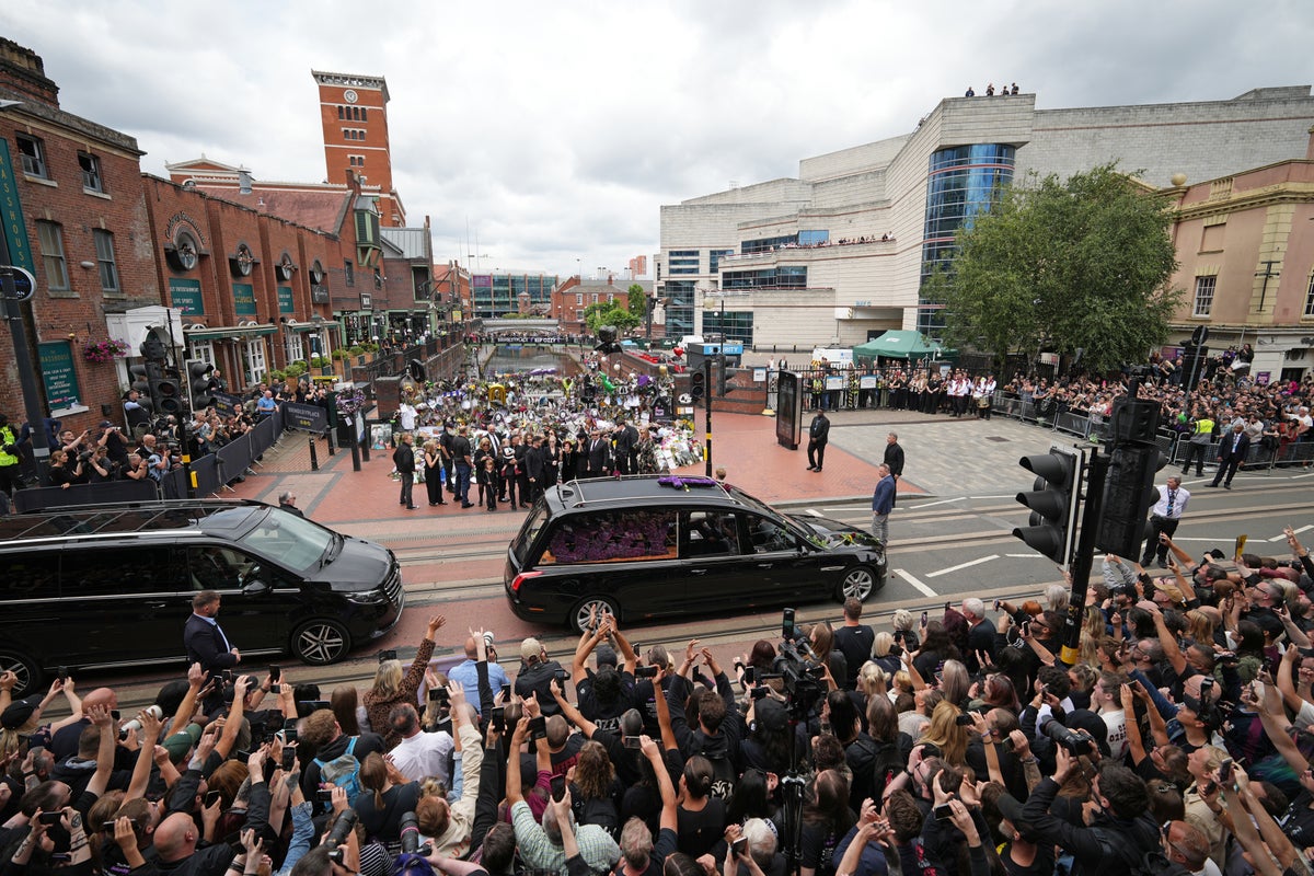 ‘Ozzy Osbourne was the best of us’: Thousands turn out in Birmingham to bid farewell to the prince of darkness