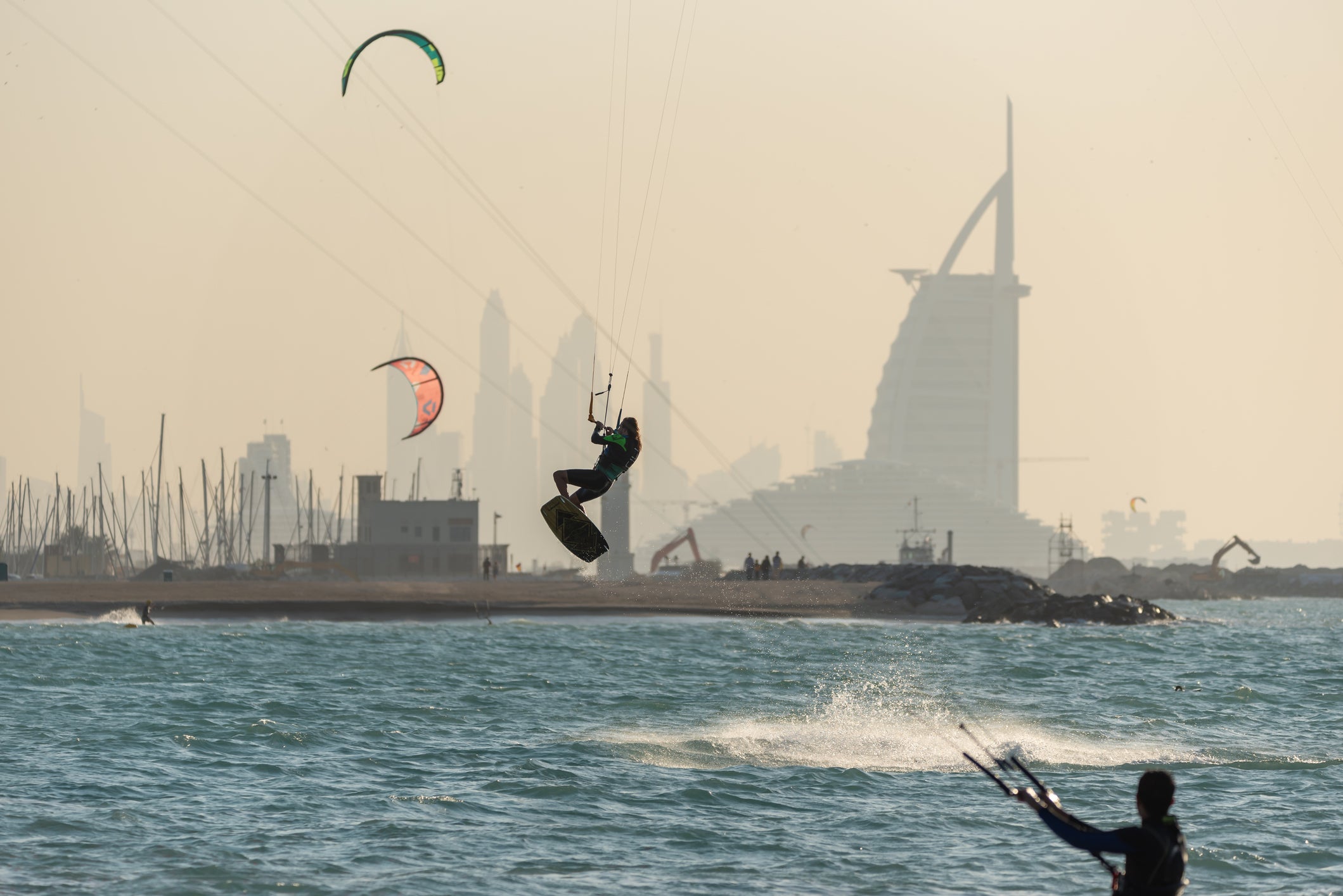 Get active on your next trip to Dubai with a spot of kitesurfing