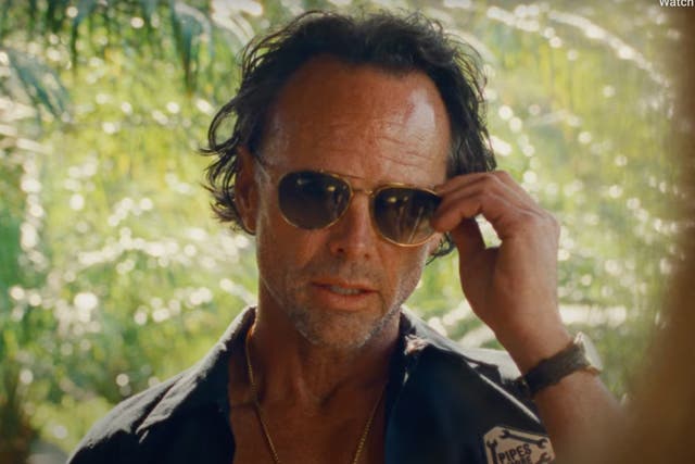 <p>Walton Goggins stars in a 'spicy' advert for Doritos Golden Sriracha</p>