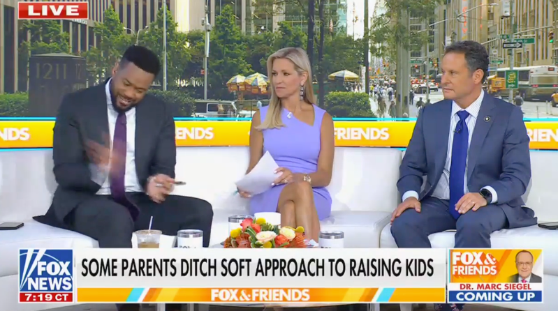 Jones smacked his hands together, seeming to mimic spanking a child, after watching videos of parents practicing gentle parenting from TikTok.