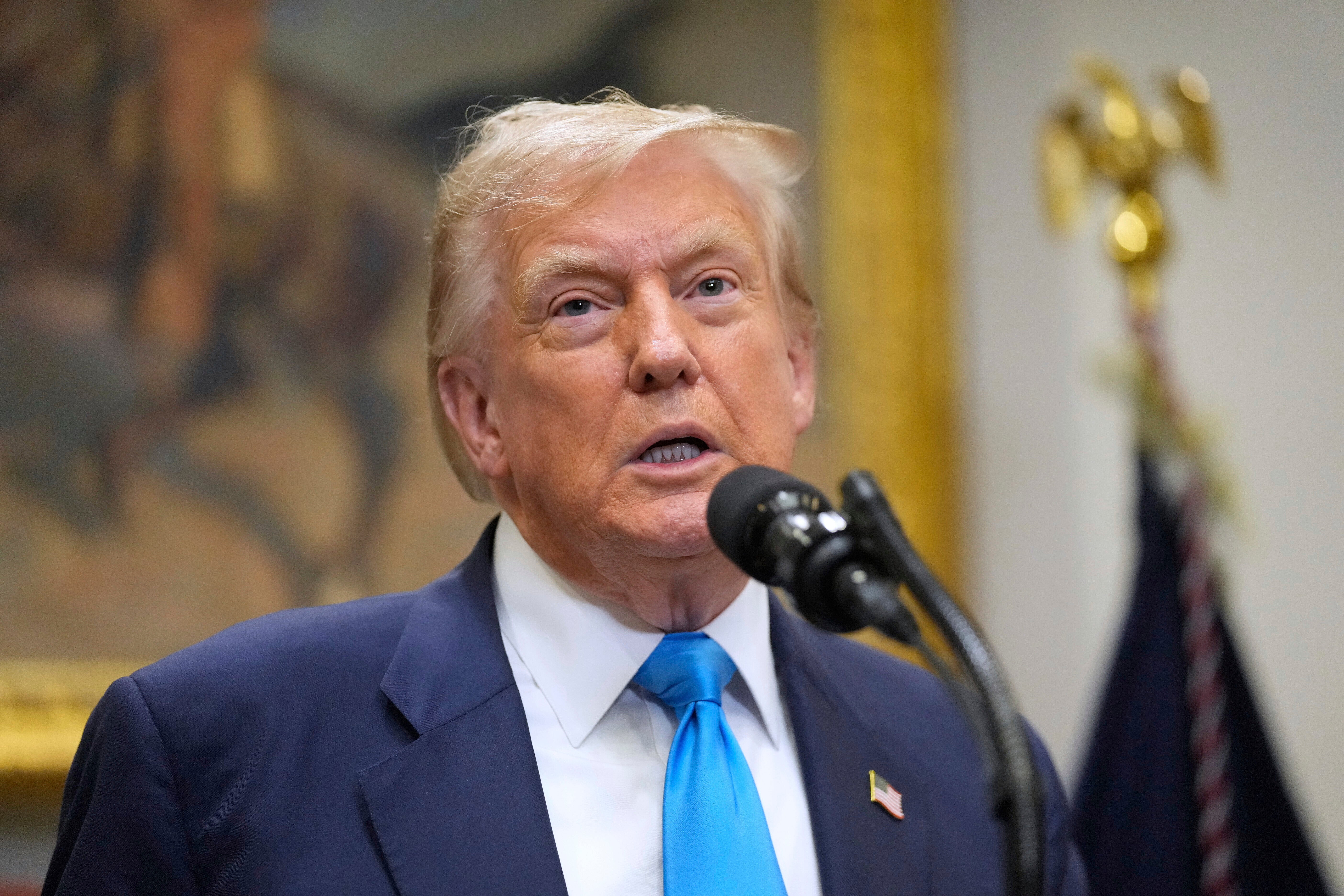 Donald Trump lashed out a Federal Reserve chair Jerome Powell moments before the central bank announced it would not slash interest rates.