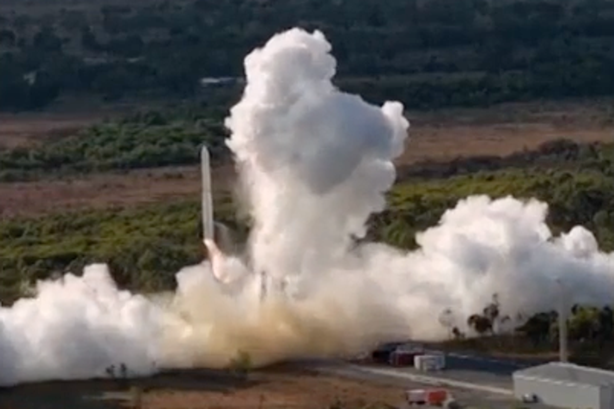 First Australian-made rocket comes crashing down minutes into launch
