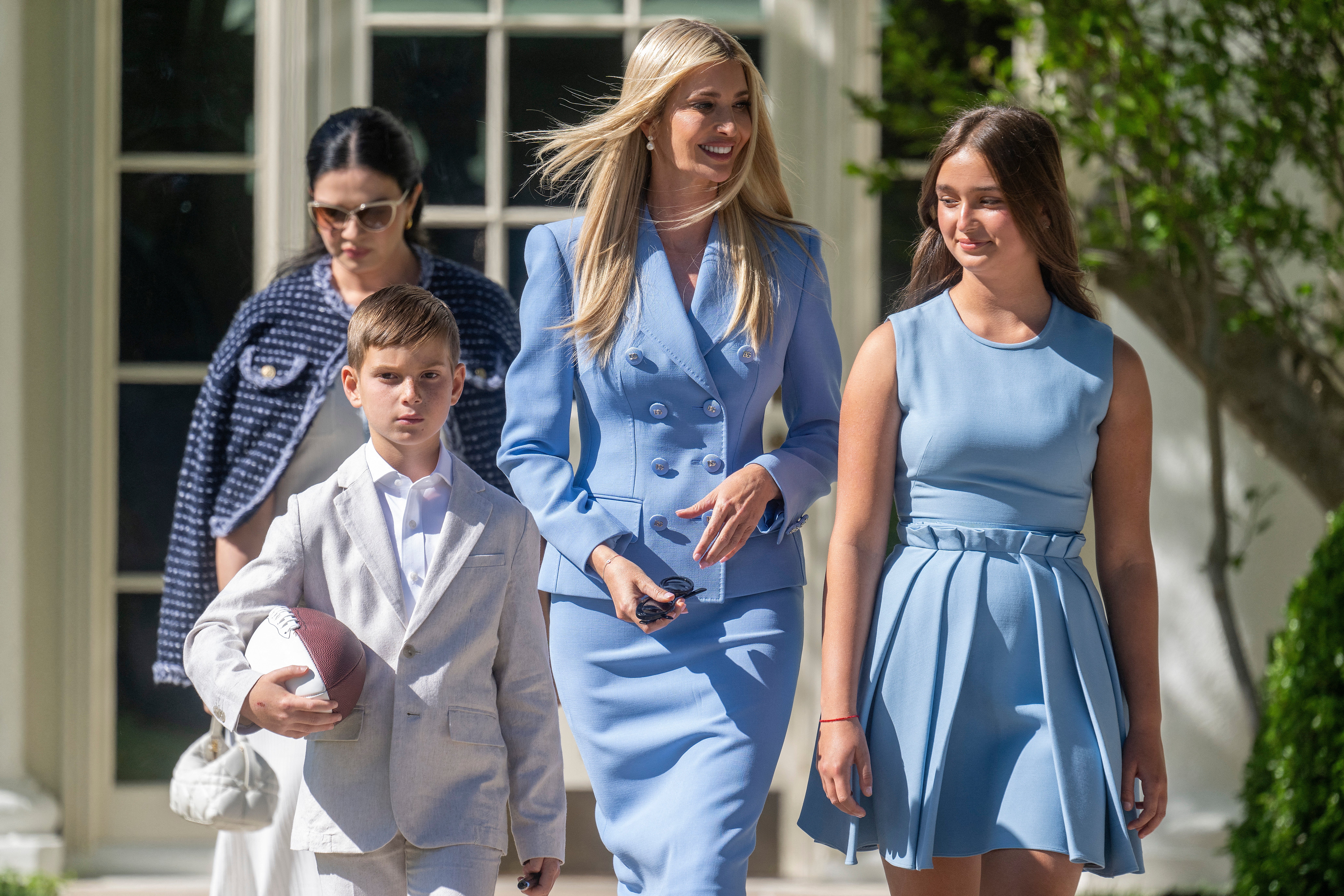 In April, Ivanka and her children attended a White House event celebrating the Philadelphia Eagles’ Super Bowl win