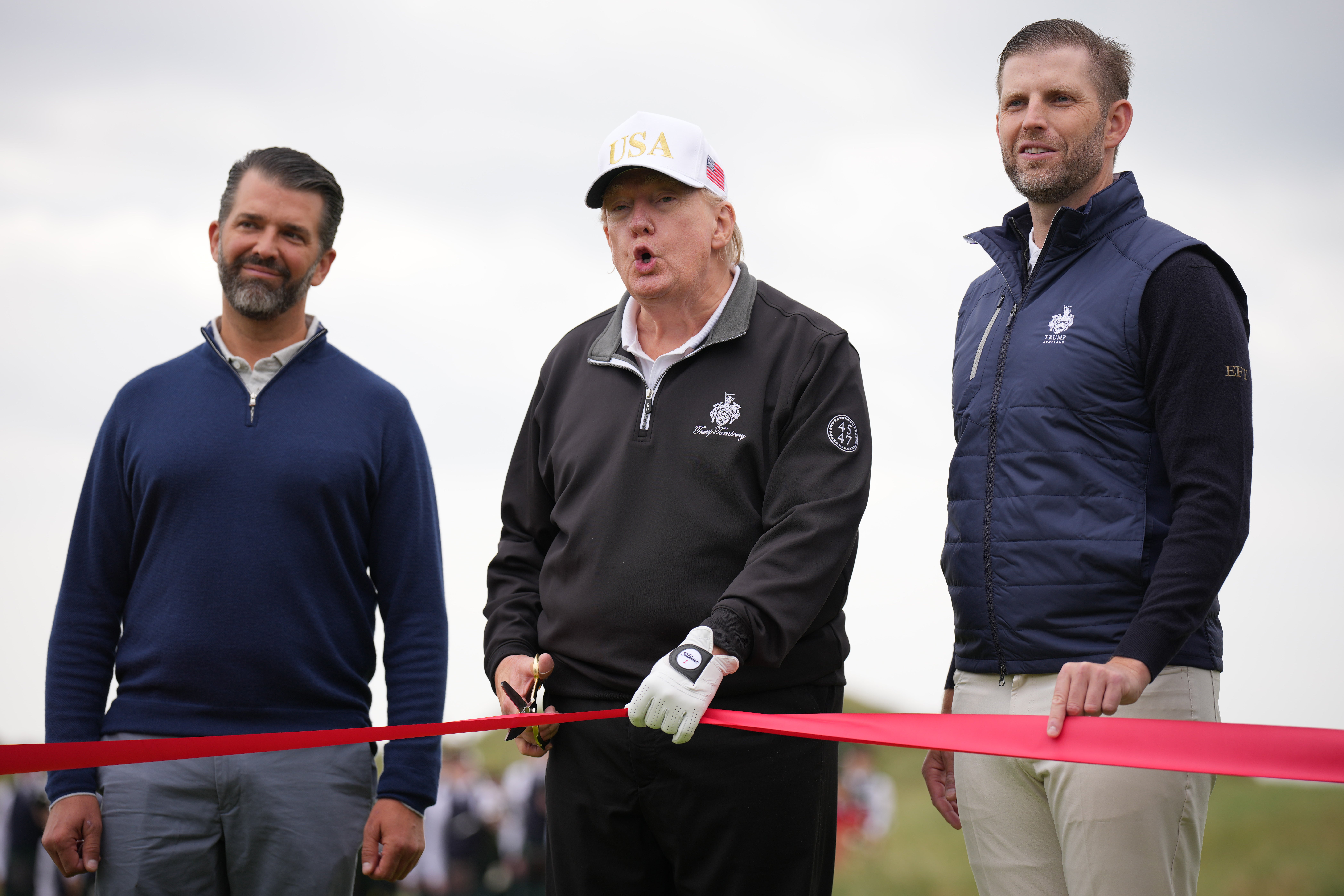 Trump’s eldest sons, Donald Jr. and Eric, recently went on a trip to Scotland with their dad