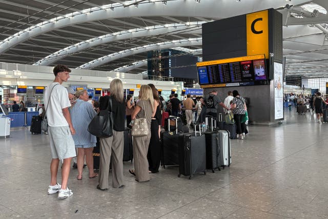 Thousands of passengers were affected after an ATC glitch on Wednesday afternoon (Jonathan Brady/PA)