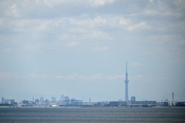 <p>A view of Tokyo Bay after much of coastal Japan went on a tsunami alert following a massive earthquake in the sea off eastern Russia on 30 July 2025</p>