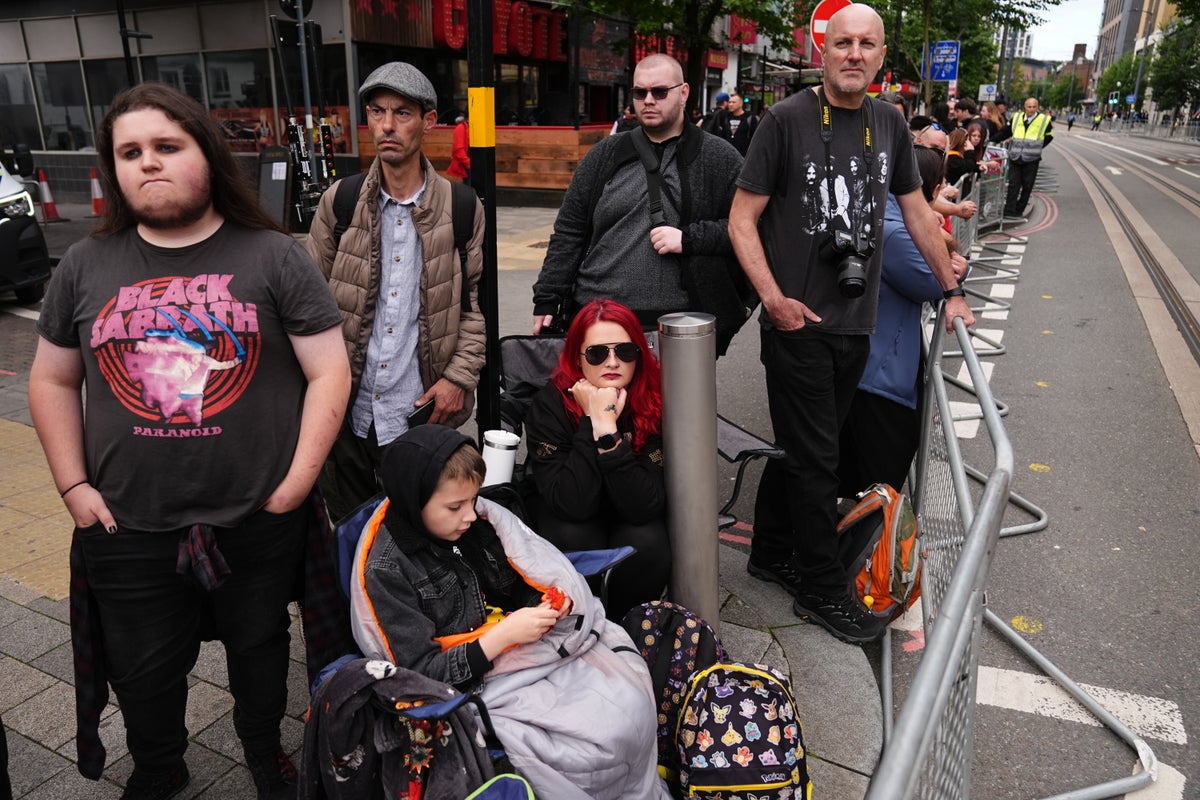 ‘There will never be another Ozzy Osbourne’: Fans gather for funeral of rock legend
