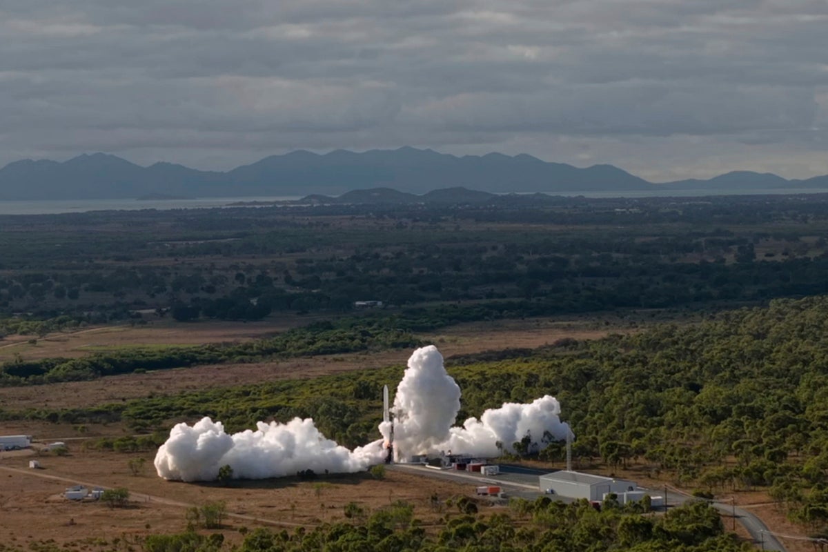 Australia’s first-ever rocket crashes after just 14 seconds of flight