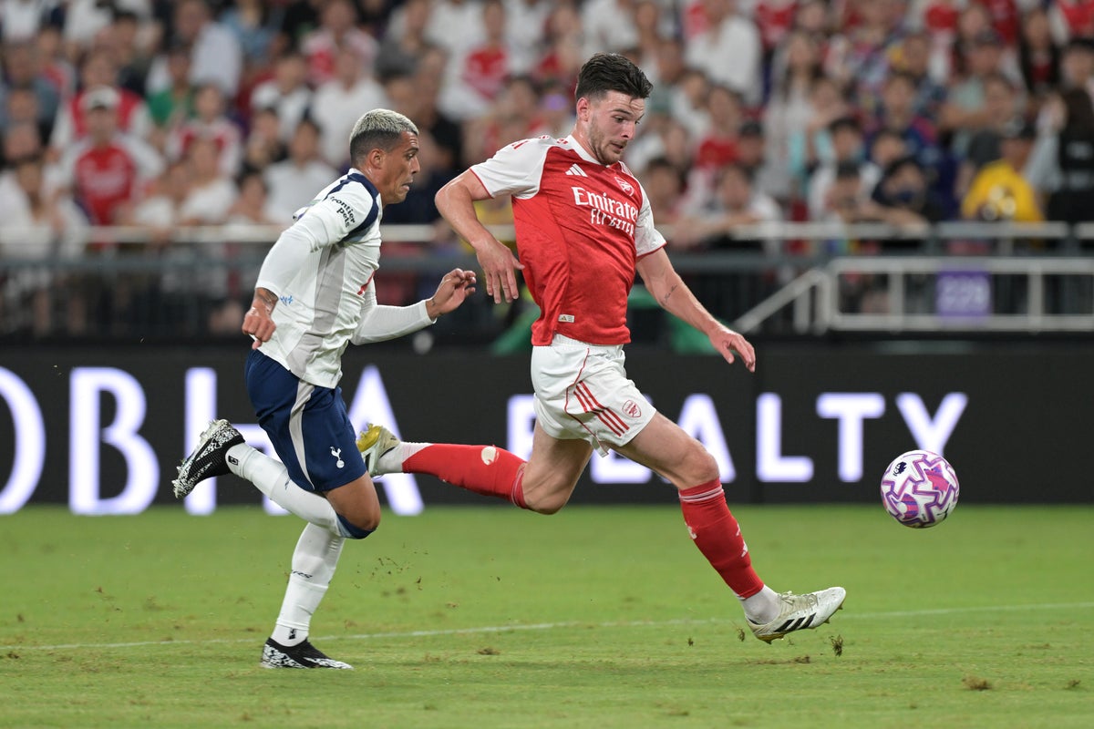 Arsenal vs Tottenham live: Sarr scores stunner from halfway as Spurs lead London rivals