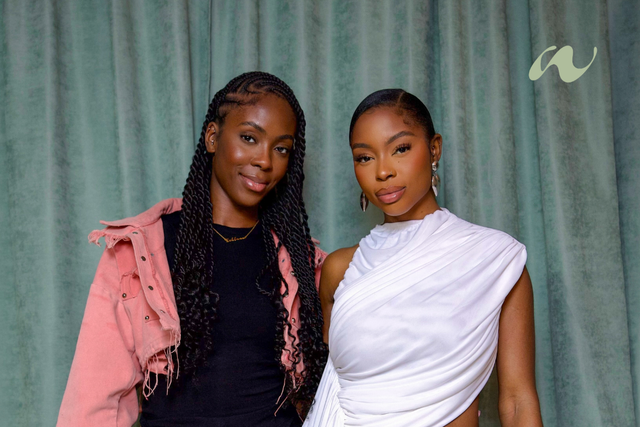 Wunmi Bello and Natalee Barnett on the latest episode of The Wunmi Bello Show. (The Three Buttons/PA)