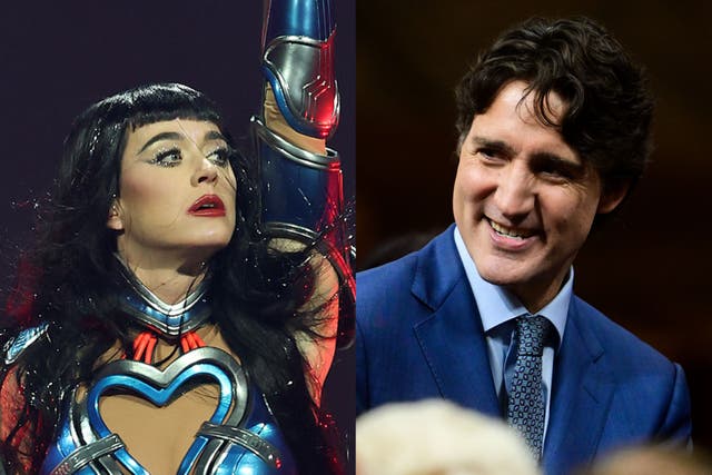 <p>Katy Perry performed in Montreal and Justin Trudeau was in attendance</p>