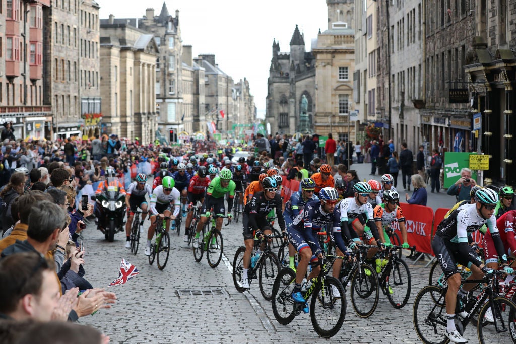The Tour of Britain (2017 edition pictured here) nearly shuttered in 2024 but was picked up by the national governing body